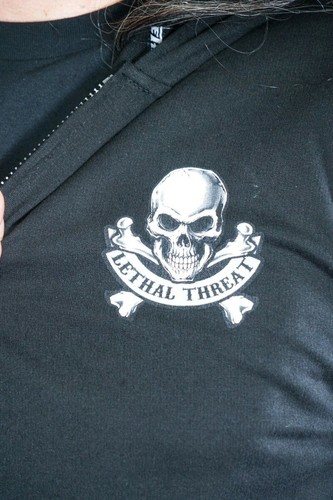 Lethal Threat Every Sinner and Saint Angel Devil Skull Motorrad Hoodie HD84063 - Bild 3 von 5