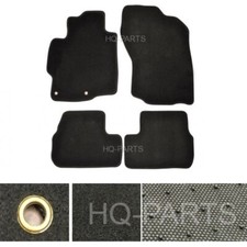 New 4 Pieces Black Nylon Carpet Floor Mats Fits For 08-17 Mitsubishi Lancer Only