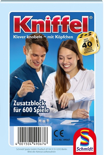 Schmidt 49067 - Kniffelblock, FüR 600 Spiele, Kniffel Neu/Ovp-image