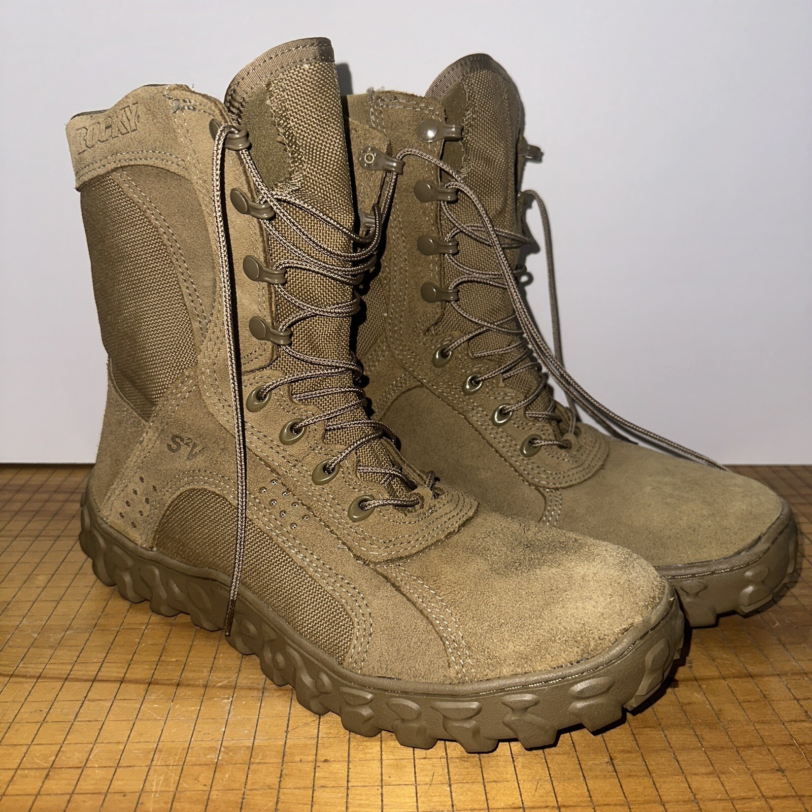 ROCKY S2V TACTICAL USAMADE MILITARY BOOTS RKC050 Size 12m EUC eBay