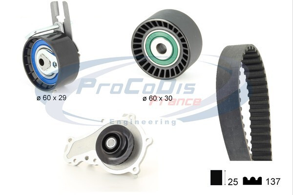 Kit distribution Citroën C4 Picasso 1.6 HDi courroie et pompe à eau