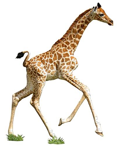 I Am Lil Giraffe Animal-shaped Jigsaw Puzzle 100 Pcs. by Madd Capp