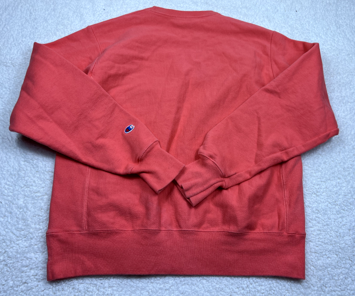 Champion Reverse Weave Unisex M Red Sweatshirt Crew Neck