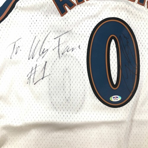 Gilbert Arenas Signed Jersey PSA/DNA Washington Wizards Autographed - Picture 2 of 3