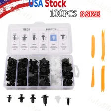 Universal Car Bumper Fasteners Push Clips Retainers For Toyota Honda Chevrolet