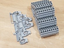 12 Wago Grey 870551 Standrd Din Rail 230v 20a Triple Deck Through Terminal Block