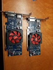 TWO ATI-102-C6405 B PCIE Video Cards DVI and Display Port Out Amd Radeon