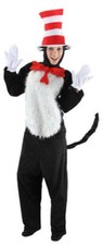 Dr. Seuss The Cat In The Hat Deluxe Adult Costume Kit Small/Medium, New Unworn