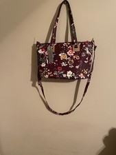 Marc New York Women Burgundy Floral Shoulder Hand Bag (frd)