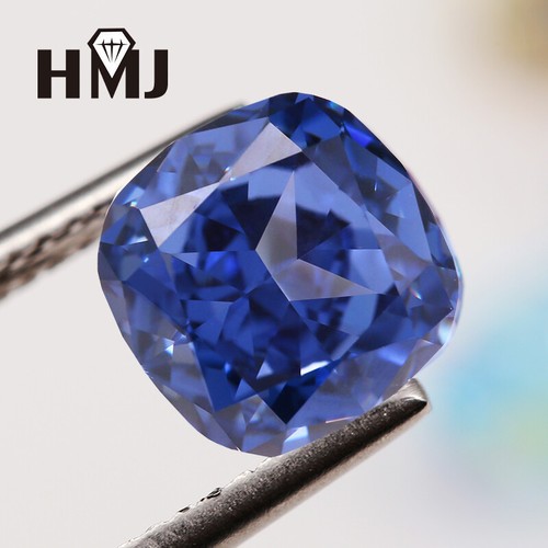 Crushed Ice Cut Tanzanite Cushion Loose Cubic Zirconia AAAAA CZ Stone Gemstone - Picture 4 of 8