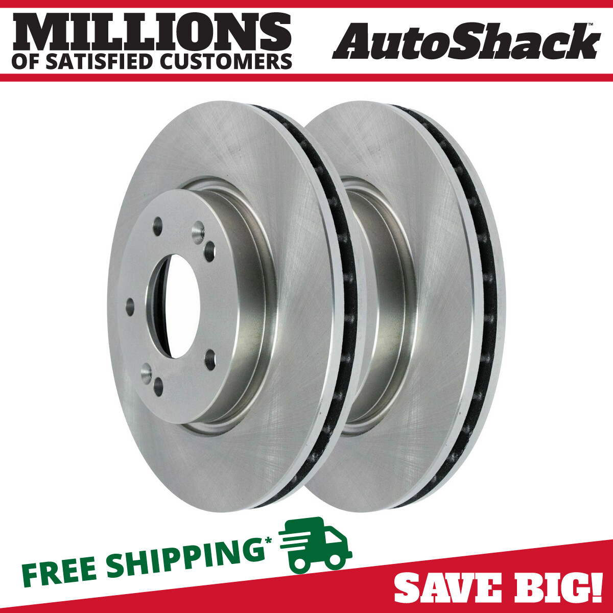 PowerStop Front and Rear Semi-Coated Rotor Kit | 2009–2012 Hyundai Elantra (SC6302)