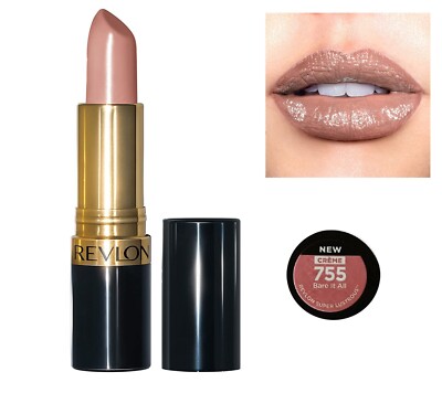 Revlon 755 Bare It All- Super Lustrous Lipstick 4.25g Brand new | eBay