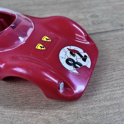 Vtg 1/24 COX Ferrari DINO Spyder Slot Car W/ 2nd Car Frame & Asst