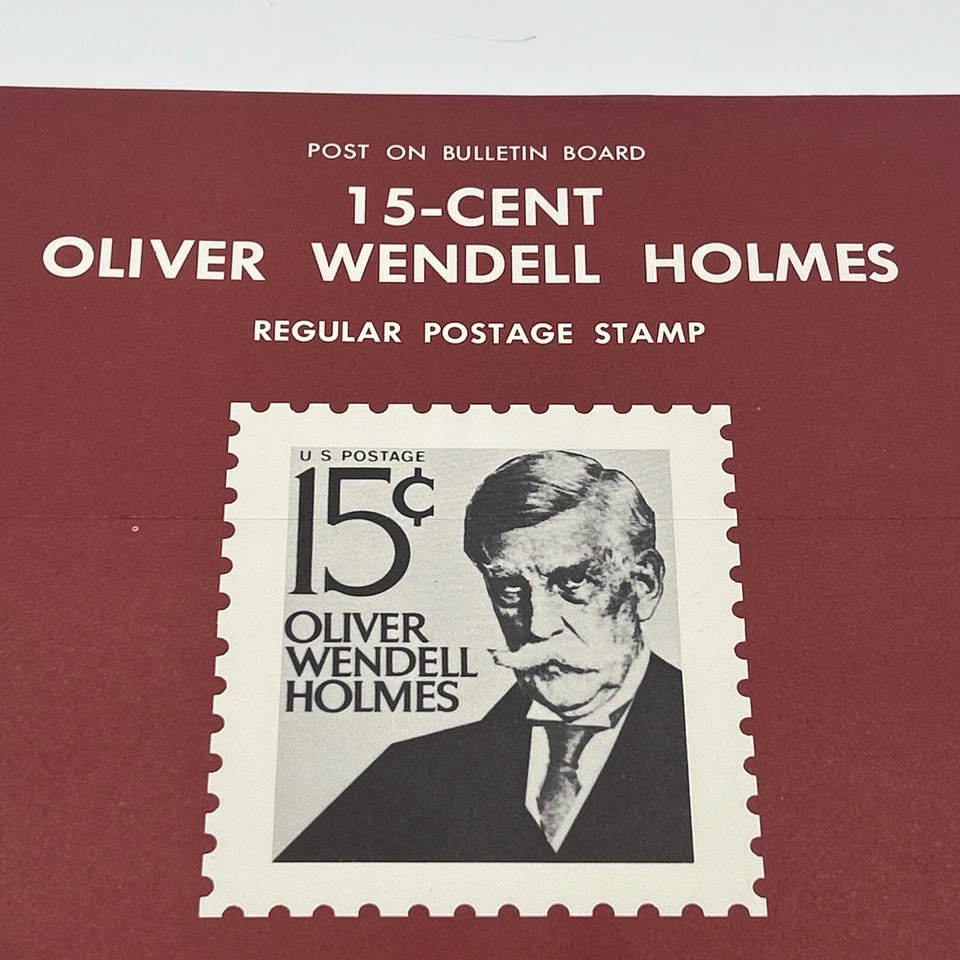 1968 15¢ Oliver Wendell Holmes Regular US Postage Stamp FDC Advertising - Image 2 of 4