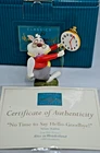 WDCC - NO TIME TO SAY HELLO-GOODBYE ALICE IN WONDERLAND BOXED WITH CERTIFICATE
