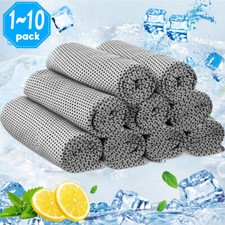1-10 X Ice Cold Instant Cooling Towel Running Jogging Gym Chilly Pad Sports Yoga