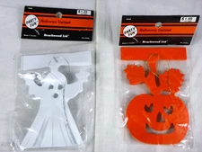 NOS Pr Vtg Beachwood Ltd Halloween Garland Decoration Jack O Lantern Ghost