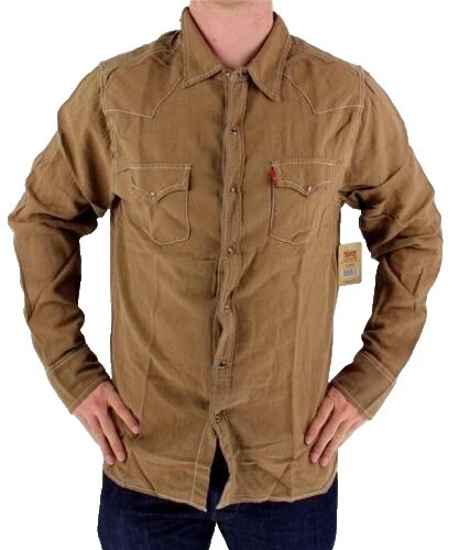 Levi's Linen Casual Button-Down Shirts for Men