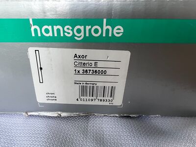 Axor 36736000 Citterio E 36'' Easy Height Adjust Shower Wallbar w/ Hose Chrome