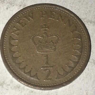 1971 UK new penny 1/2 cent coin | eBay