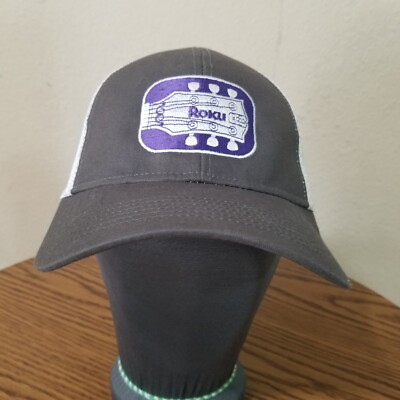 ROKU Streaming Media Player Cap Spell Out Logo Snap Back Trucker Hat X450
