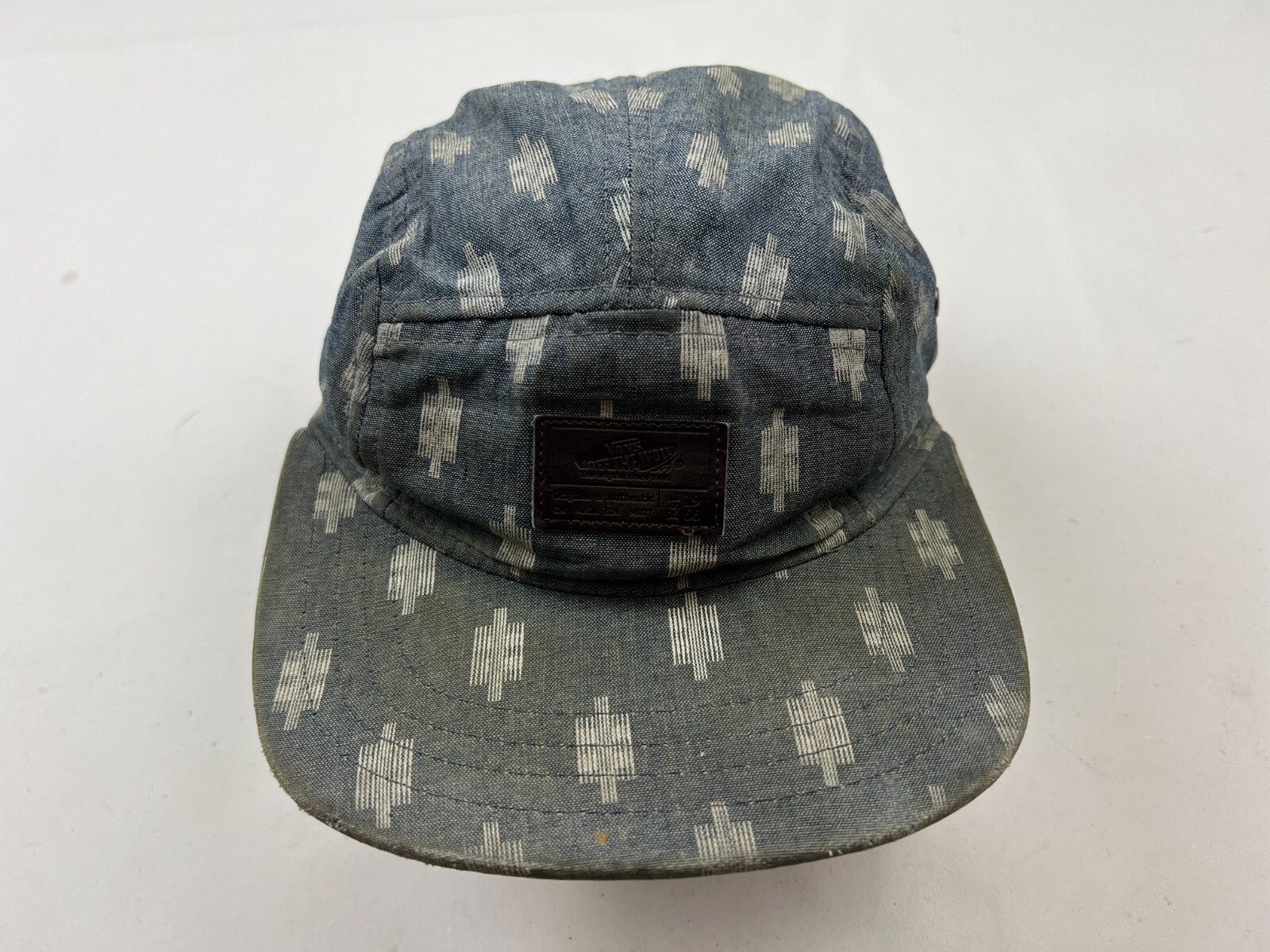 Vans Hat Cap Strapback Five Panel Blue White Adju… - image 1