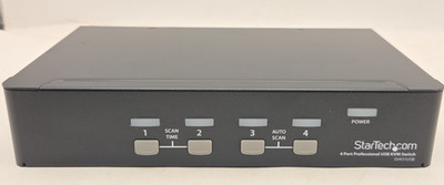 StarView SV431USB 4-Port KVM Switch USB VGA Black - No Power Cord TESTED WORKING