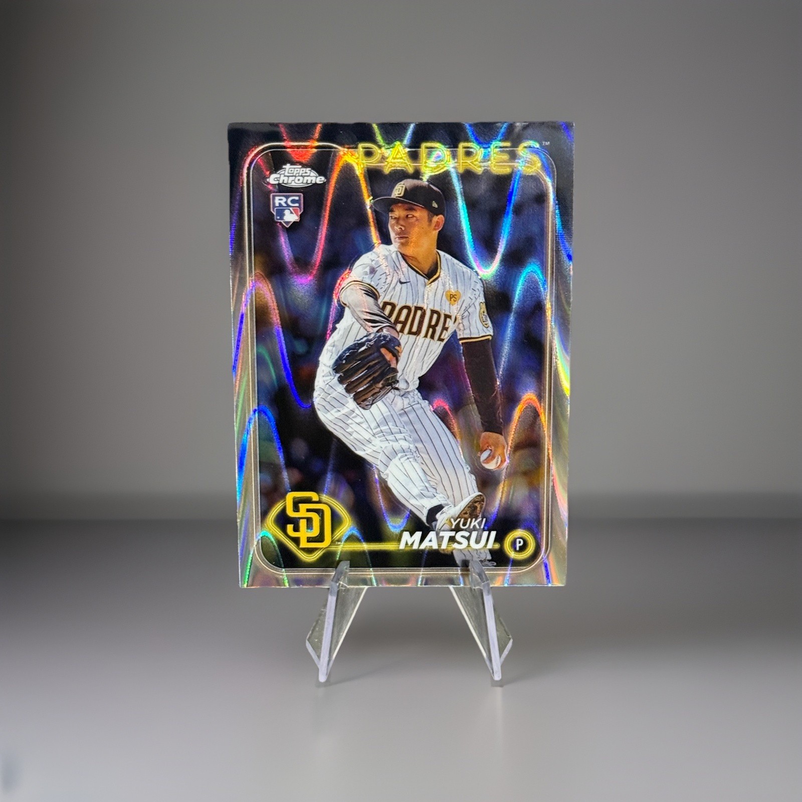 2024 Topps Chrome - Yuki Matsui #116 RayWave Refractor (RC)