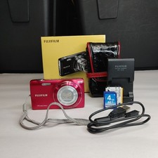 Fujifilm FinePix JZ100 14MP Compact Digital Camera Red Tested Working *No Manual