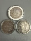 1899/1900/1901 Silver Morgan Dollar Coin - 90% Silver - 3 coin lot