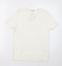 Womens UK Size 16 sainsburys White Pullover Sweatshirt