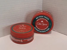 Old Spice Medium Hold Low Shine Hair Styling Paste for Men 2.22 oz Lot of 2