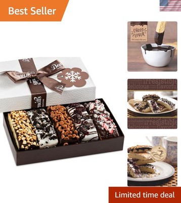 Hand-Dipped Chocolate Biscotti Gift Box - Perfect for Christmas & Thanksgiving