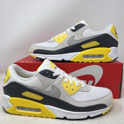 Nike Air Max 90 White Smoke Gray Lightning Men's Shoes DM0029-111 No Lid