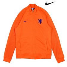 Nike Netherlands Track Jacket Mens M Orange Football Soccer Holland Full Zip