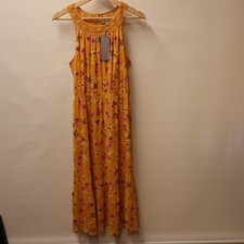Daniel Rainn NWT Sundress Marigold Floral Midi Fully Lined Sleeveless Medium