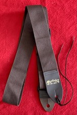 Vtg C.F. Martin  Co. Original Gold Logo ACE Style Brown Guitar Strap