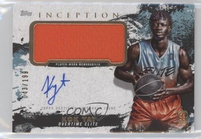 2021-22 Topps Inception OTE Overtime Elite Cards 43/199 Kok Yat Patch Auto fm0