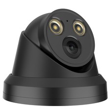 VIKYLIN Turret POE IR30M 4MP IP Home Surveillance CAMERA ONVIF MIC Black Outdoor
