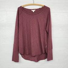 Frye And Co Purple Long Sleeve TShirt Womens Size Large