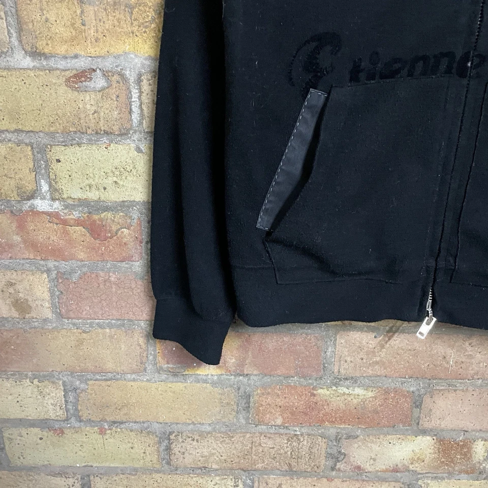 Etienne Ozeki Women’s Black Fleece Bomber Jacket Embroidered Extra Large XL - Image 3 of 4