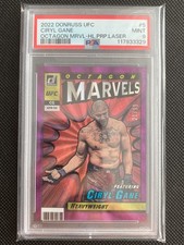 2022 Panini Donruss UFC Ciryl Gane #5 Purple Laser  21/99 PSA 9 Pop 1
