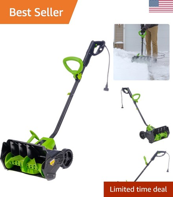 #ad Earthwise 12A Electric Snow Shovel 16quot; Wide Efficiently Moves 430lbs Min $285.99
