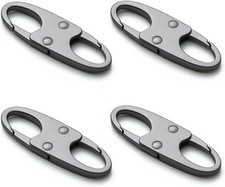 Anti Theft Zipper Clips Double Opening, 4Pcs Elegant Zinc Alloy Zipper Pull Repl