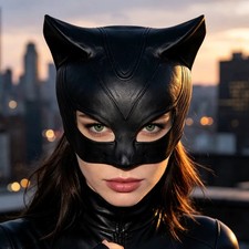 Realistic Latex Cat Mask Masquerade Carnival Cosplay Halloween Party Adult Event