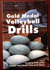 Gold Medal Volleyball Drills by Reebok Coaching Staff 1994 First Edition 1st Pr.