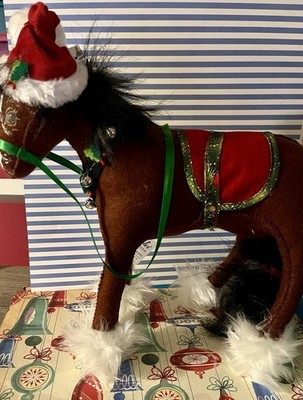 2024 Annalee 10'' Yuletide Clydesdale Santa Horse Felt Figure  760924