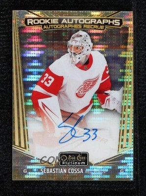 2024 O-Pee-Chee Platinum Rookie Seismic Gold 9/25 Sebastian Cossa Auto RC 1eb3