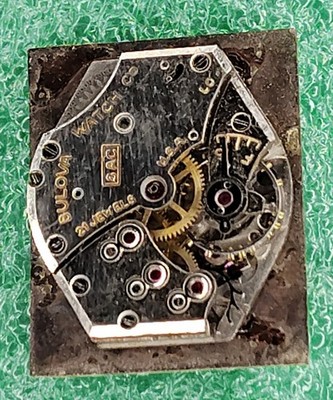M23 mens Bulova 8AC Sub Dial Tank Manual Wind Vintage Watch Movement Parts lot