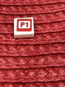 LEGO 3070pb348L White Tile 1x1 P1 White Square 75872 Audi R18 E-tron Quattro -1x